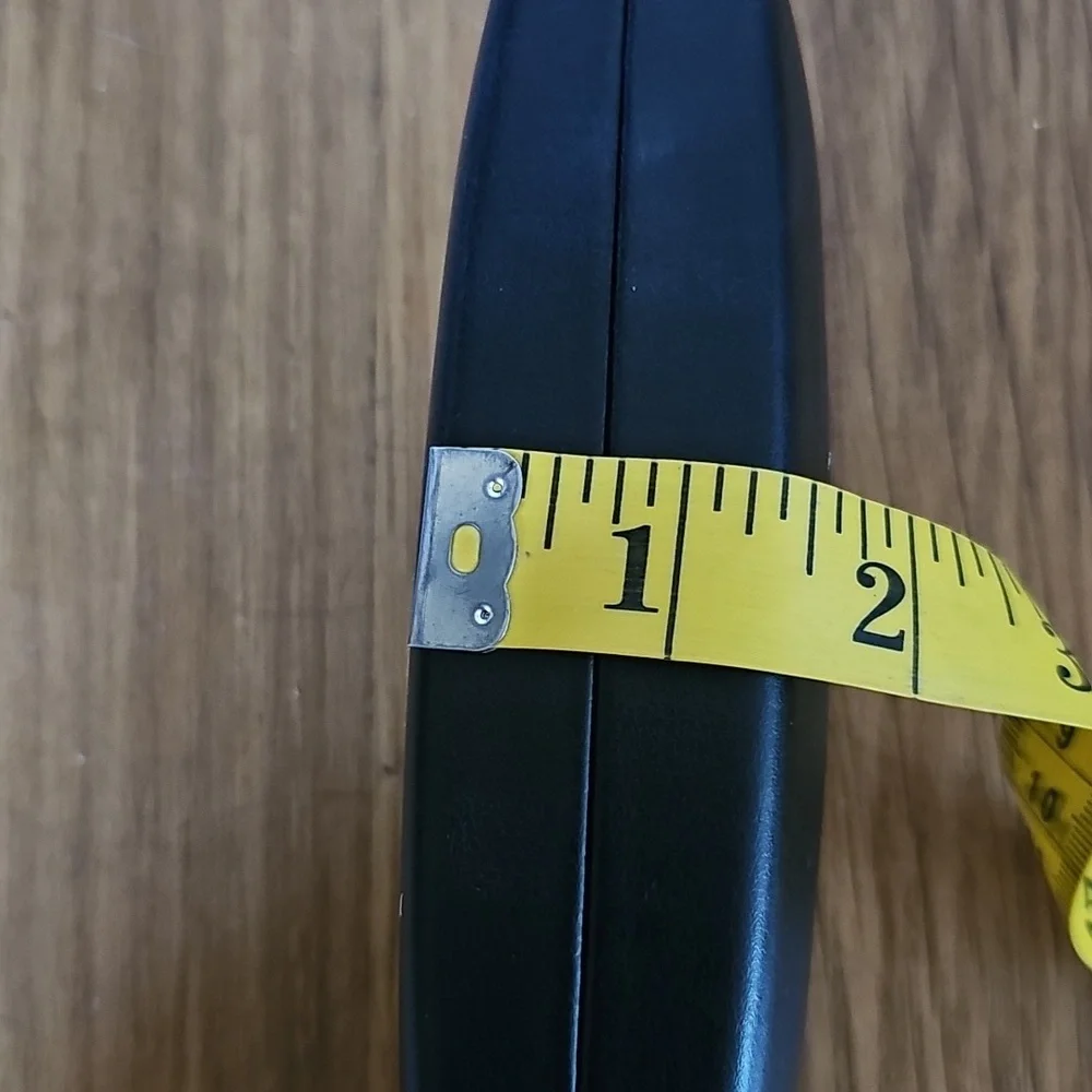 Versace Black Eyeglass Sunglasses Hard Clamshell Case Gold Tone Lettering - Picture 7 of 8